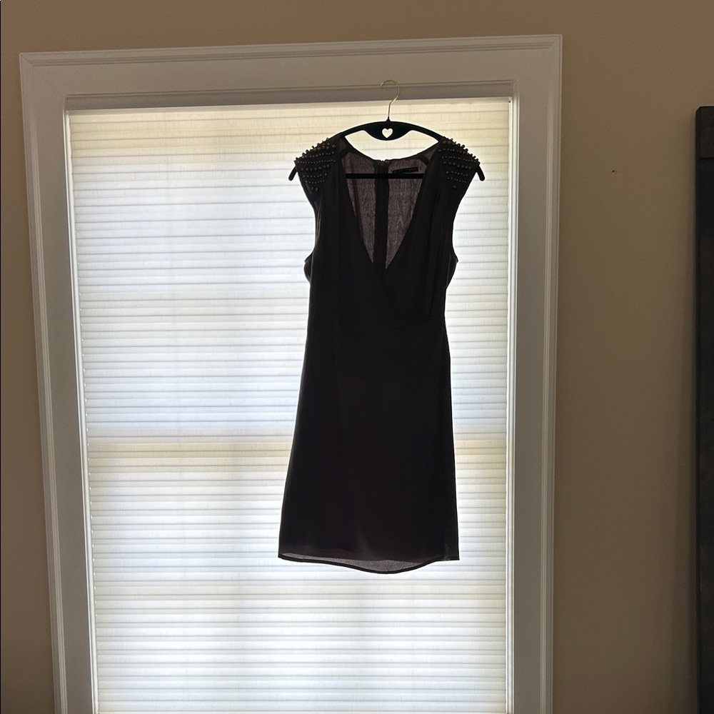 Elegant Army Green Sleeveless Dress